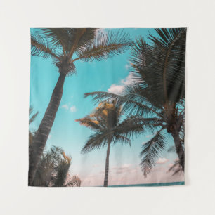TENTURE PALMIER TROPICAL RETRO EN BORD DE PLAGE