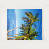 Tenture Palmier tropicaux et Molokini depuis Maui Hawaï (Devant (Horizontal))