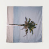 Tenture Palmier vert en bord de mer (Devant (Horizontal))