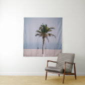 Tenture Palmier vert en bord de mer (En situation)