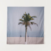 Tenture Palmier vert en bord de mer (Devant)