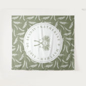 Tenture Palmiers noués Destination Tropicale Mariage (Devant (Horizontal))