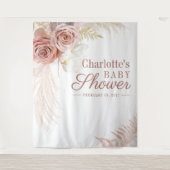 Tenture Pampas Baby shower Tan Grass Photo Booth Arrière-p (Devant)