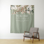 Tenture Pampas eucalyptus botanique moderne pour mariage d (En situation)
