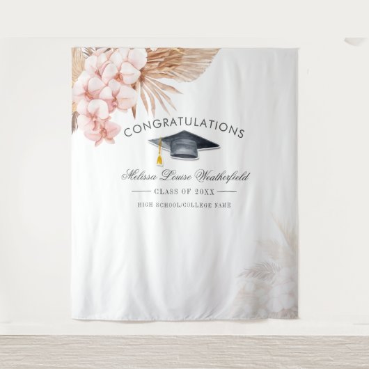 Tenture Pampas Graduation en herbe Photo fond (Devant)