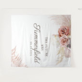 Tenture Pampas Grass Boho Photo Booth Fête des mariées (Devant (Horizontal))