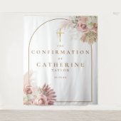 Tenture Pampas Grass Confirmation Photo Backdrop (Devant)