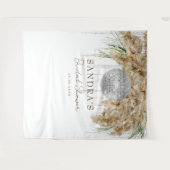 Tenture Pampas Grass Disco Ball Fête des mariées fond (Devant (Horizontal))