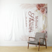 Tenture Pampas Grass Fête des mariées Photo Booth fond (En situation (horizontale))