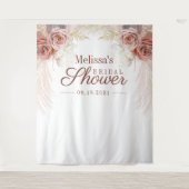 Tenture Pampas Grass Fête des mariées Photo Booth fond (Devant)