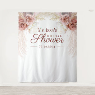 Tenture Pampas Grass Fête des mariées Photo Booth fond