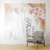 Tenture Pampas Grass Fête des mariées Photo Booth fond (En situation (horizontale))