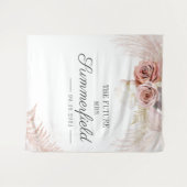 Tenture Pampas Grass Terracotta Fête des mariées arrière-p (Devant (Horizontal))