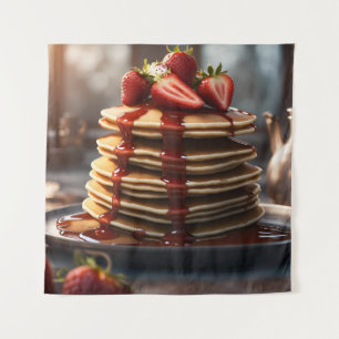 Tenture Pancakes aux fraises