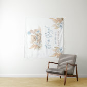 Tenture Pancarte de bienvenue Baby Shower Boho Teddy Bear (En situation)