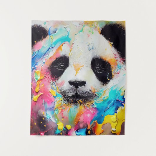 Tenture Panda Bear Animal Discovery Aventure Nature (Devant)