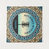 Tenture Panier de golf de disque (Devant (Horizontal))