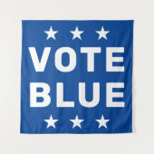 Tenture Panneau bleu Vote (Devant)