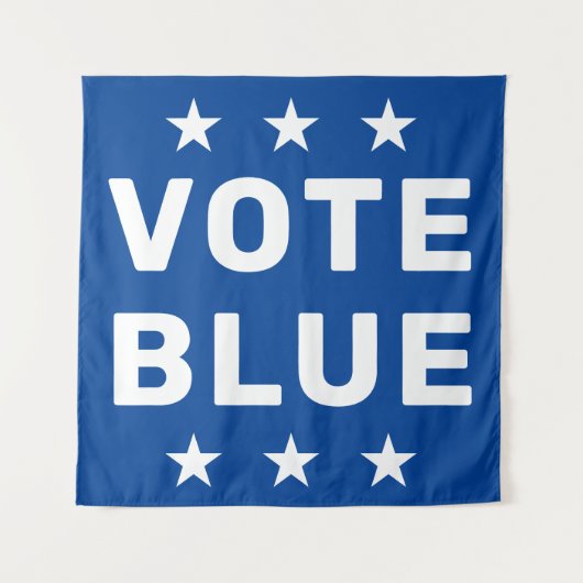 Tenture Panneau bleu Vote (Devant)