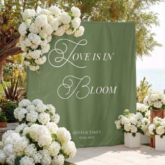 Tenture Panneau de bienvenue de mariage en dentelle d'oliv