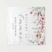 Tenture Panneau de bienvenue fleur sauvage, affiche fleur (Devant (Horizontal))