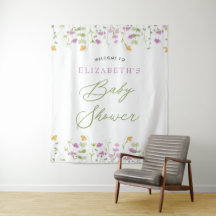 Panneau de bienvenue jaune rose aquarelle de verdu