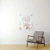 Tenture Panneau de bienvenue ONEderland Flocons de neige d (En situation)