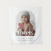 Tenture Panneau de bienvenue photo à trois arches pour 4èm (Devant)