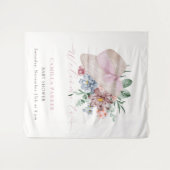 Tenture Panneau de bienvenue pour Baby Shower Fille au Jar (Devant (Horizontal))