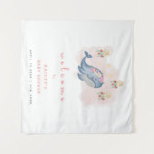 Tenture Panneau de bienvenue pour Baby Shower Ocean Sweet (Devant (Horizontal))