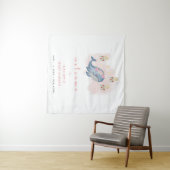 Tenture Panneau de bienvenue pour Baby Shower Ocean Sweet (En situation (horizontale))