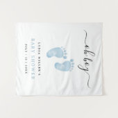 Tenture Panneau de bienvenue pour Baby Shower pour bébé ga (Devant (Horizontal))