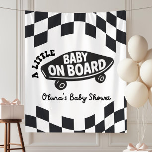 Tenture Panneau de bienvenue pour Baby Shower Skater perso