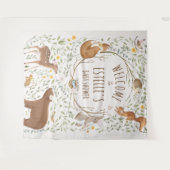 Tenture Panneau de bienvenue pour Baby Shower sur le thème (Devant (Horizontal))