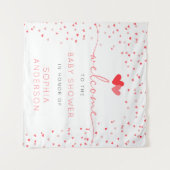 Tenture Panneau de bienvenue pour Baby Shower Sweetheart V (Devant (Horizontal))