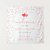 Tenture Panneau de bienvenue pour Baby Shower Sweetheart V (Devant)
