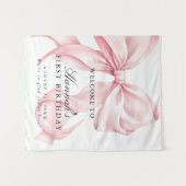 Tenture Panneau de bienvenue pour fête d'anniversaire avec (Devant (Horizontal))