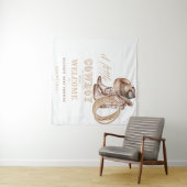 Tenture Panneau de bienvenue pour la baby shower Little Co (En situation (horizontale))