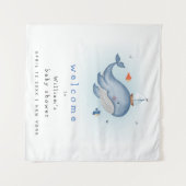 Tenture Panneau de bienvenue pour une baby shower Under Th (Devant (Horizontal))