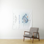 Tenture Panneau de bienvenue pour une baby shower Under Th (En situation (horizontale))