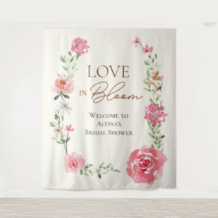 Tenture Panneau de bienvenue pour une douche de mariage fl