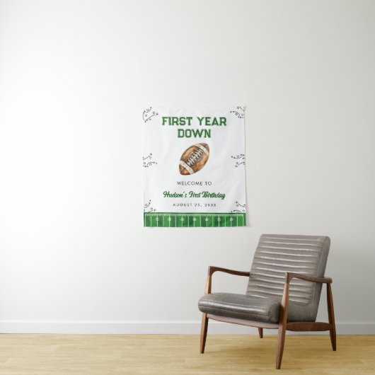 Tenture Panneau de bienvenue pour une fête d'anniversaire (En situation)