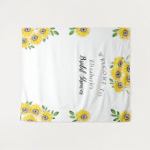 Tenture Panneau de bienvenue pour une fête prénuptiale sur (Devant (Horizontal))