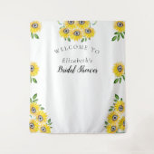 Tenture Panneau de bienvenue pour une fête prénuptiale sur (Devant)