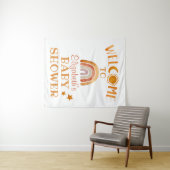 Tenture Panneau de bienvenue Soleil, Lune, Arc-en-ciel et (En situation (horizontale))