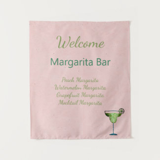 Tenture Panneau de Bienvenue Texte Personnalisé Bar à Marg