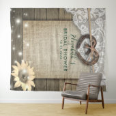 Tenture Panneau de Booth Photo Mariage Champêtre avec Tour (En situation (horizontale))