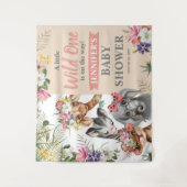 Tenture Panneau de fond de fête prénatale pour bébé fille  (Devant)