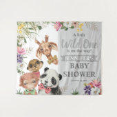 Tenture Panneau de fond de fête prénatale pour garçon avec (Devant (Horizontal))