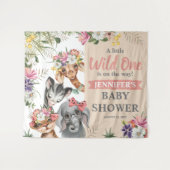 Tenture Panneau de fond de la fête prénatale pour fille av (Devant (Horizontal))